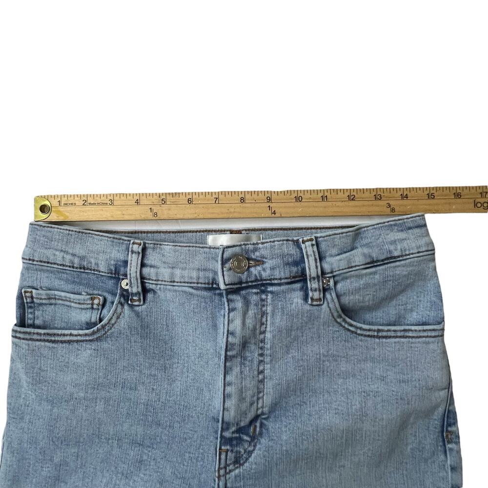 Frame Le Sleek Straight Jeans Size 29 Light Wash High Rise Stretch Denim - Picture 6 of 10